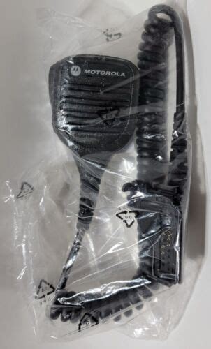 New Motorola Pmmn4051b Windporting Remote Speaker Microphone Free Shipping Ebay
