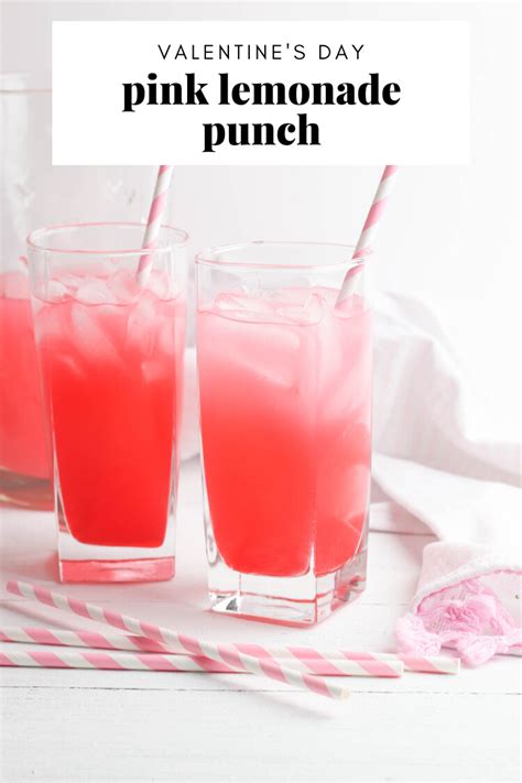 Valentine S Day Pink Lemonade Punch Non Alcoholic — Gathering Beauty
