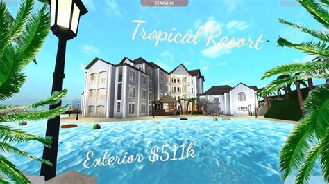Bloxburg Tropical Caribbean Resort Part 1 512k Youtube