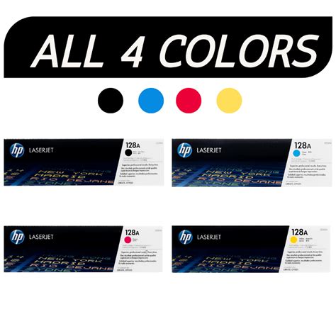 Hp 128a Set Ce320a Ce321a Ce322a Ce323a Original Hp Toner