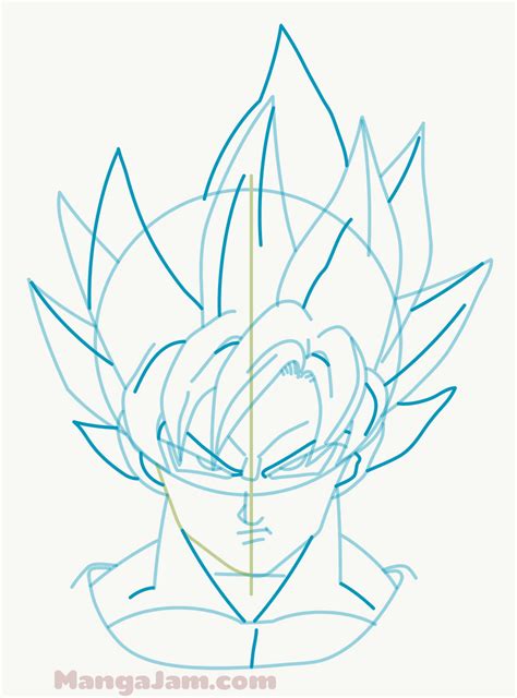 You can also explore more drawing images under this topic and you can easily this page share with. How to Draw Super Saiyan Goku from Dragon Ball - MANGAJAM.com