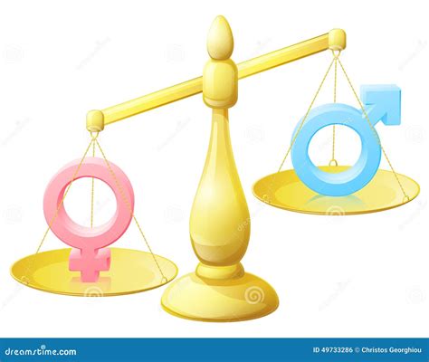 Gender Equality Scales Concept Stock Vector Illustration Of Business Sexes 49733286
