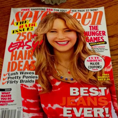 My Favorite Magazine Seventeen Magazine Jennifer Lawrence