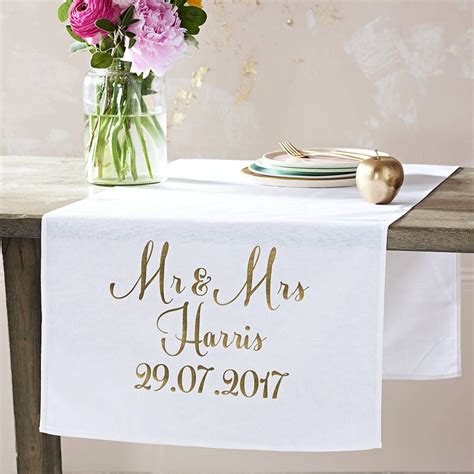 Ive Just Found Personalised Wedding Table Runner Personalised Wedding