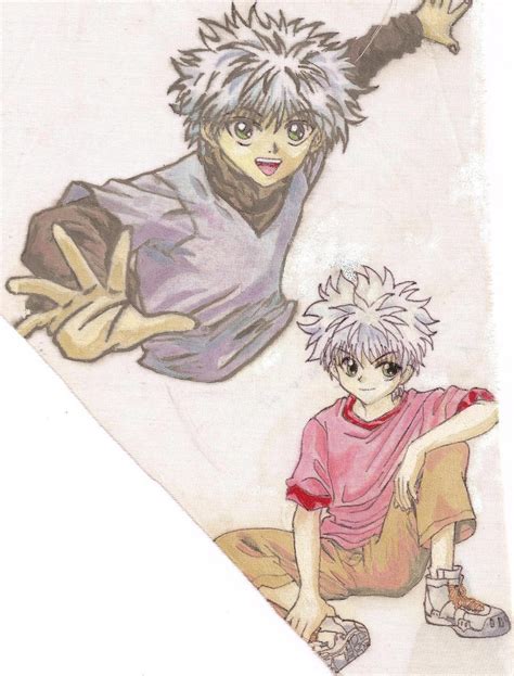 Practice Drawing Killua Funwatercolor On Cloth By Eirol87 On Deviantart