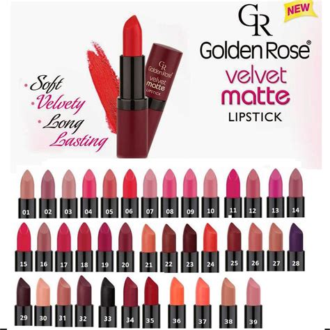 Všechny výrobky mají výbornou pigmentaci, elegantní balení a dostupné ceny. Golden Rose Velvet Matte Lipstick 4.2g - BellaDonna ...