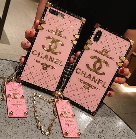Pink Coco Trunk Phone Case Lsimone Chanel Phone Case Bling Phone