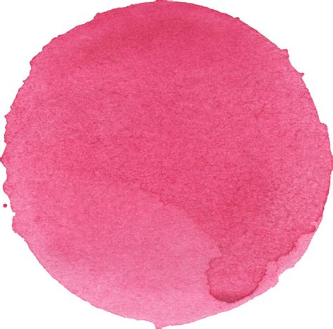 10 Watercolor Pink Circle (PNG Transparent) | OnlyGFX.com png image