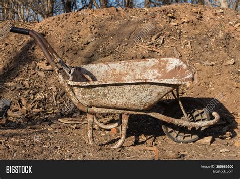 Old Old Wheelbarrow Image And Photo Free Trial Bigstock