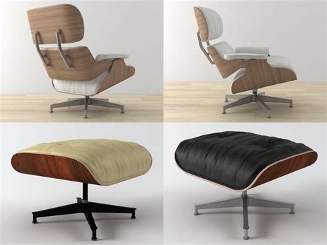 Eames Lounge Chair And Ottoman 3d Model 25 Unknown 3dm 3ds Fbx