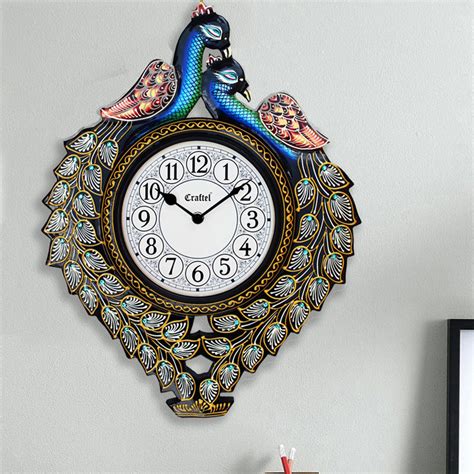 === about us === welcome! Buy Antique Handcrafted Peacock Decorative Wall Clock ...