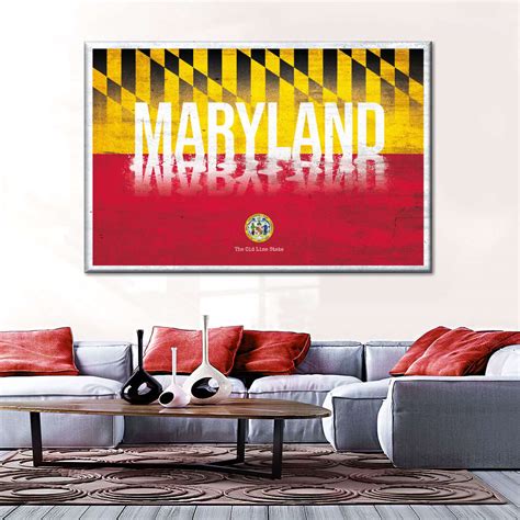 Maryland The Old Line State Wall Art Digital Art