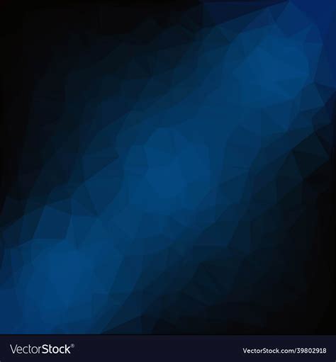 Dark Blue Poster Poligonal Background Royalty Free Vector