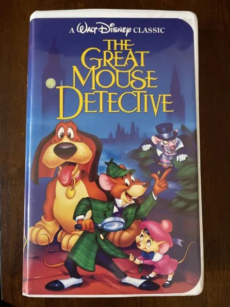 Walt Disney The Great Mouse Detective Vhs Movie Videotape Kids Classic