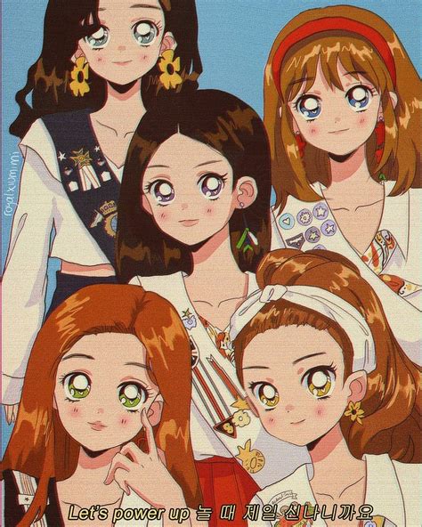 Red Velvet 90s Art 90 Anime Piyo Anime Version Kpop Drawings