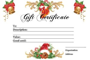It can also be customized as a travel voucher gift certificate template. Christmas Gift Certificate Templates