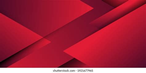 Abstract Red Geometric Triangles Overlapping Layer Stock Vector