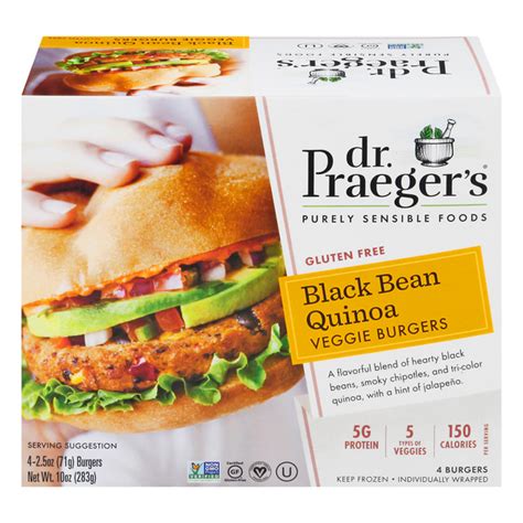 Save On Dr Praeger S Black Bean Quinoa Veggie Burgers Gluten Free 4