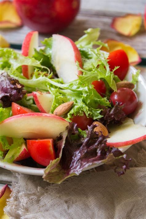 Autumn Apple Salad With Maple Balsamic Vinaigrette