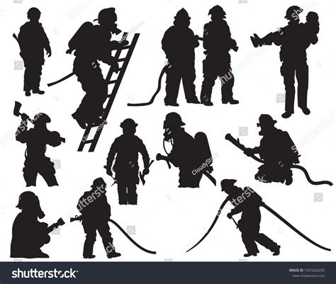 11932 Firefighter Silhouette Images Stock Photos And Vectors Shutterstock