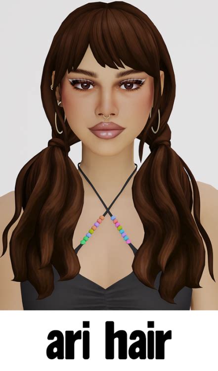 Arethabees Aria Hair Sweet Sims 4 Finds