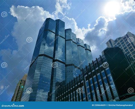 High Angle View Of Landscape With Architecture City Stock Image