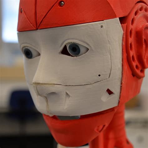 3d Printed Head Of An Inmoov An Open Source Project For A Humanoid