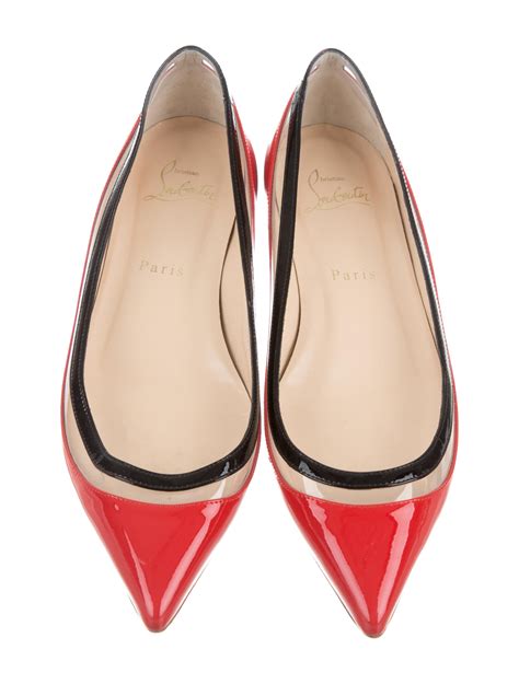 Christian Louboutin Paulina Pointed Toe Flats Shoes Cht70717 The Realreal