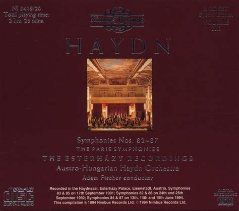 Austro Hungarian Haydn Orchestra D M Fischer Haydn The Symphonies