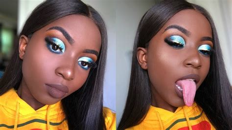 Water 💦 Meets Earth 🌏 Makeup Tutorial Young Africana Youtube