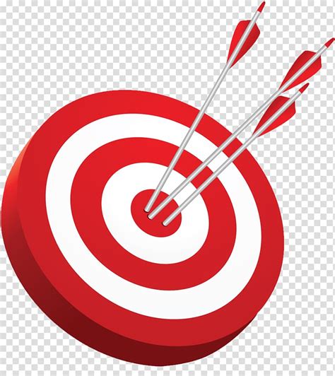 Clipart Of A Tilted Red And White Bullseye Target For Archery Or My