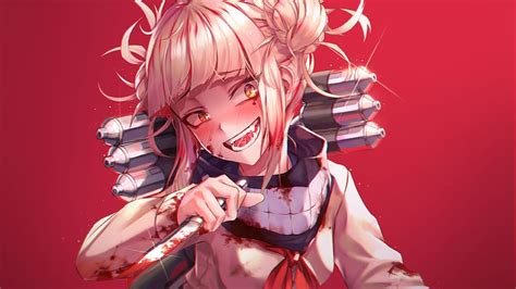 1920x1080px 1080p Free Download Anime Blood Smile Blonde Knife