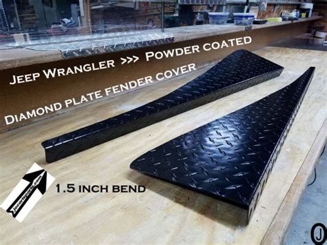 Jeep Wrangler Tj Powder Coat Aluminum Diamond Plate Fender Covers 15