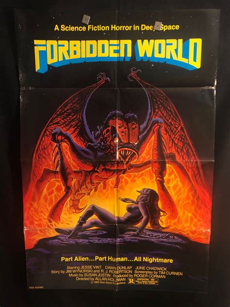 Original Forbidden World One Sheet Movie Poster Sci Fi Etsy