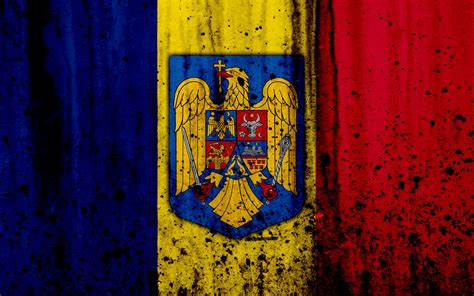 Download Wallpaper Romanian Flag 4k Grunge Of Romania By Chardy43