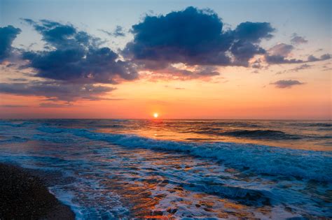 Download Horizon Sunset Sea Nature Ocean 4k Ultra Hd Wallpaper
