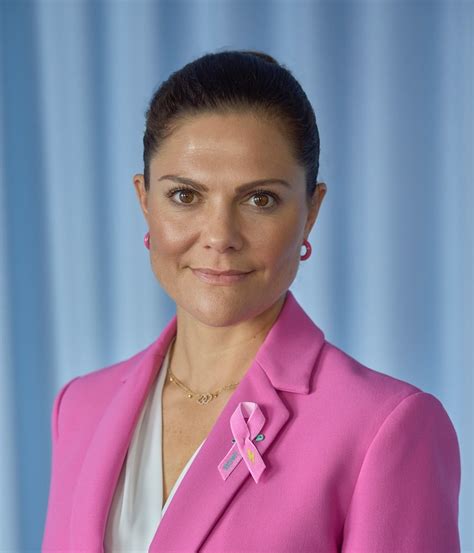 Crown Princess Victoria Supports The Cancer Foundations Pink Ribbon