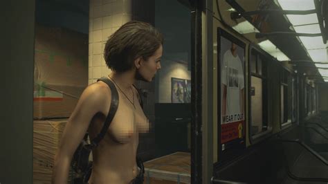 Jill Runs Around Nude By Way Of Resident Evil Remake Nude Mod Sankaku Complex