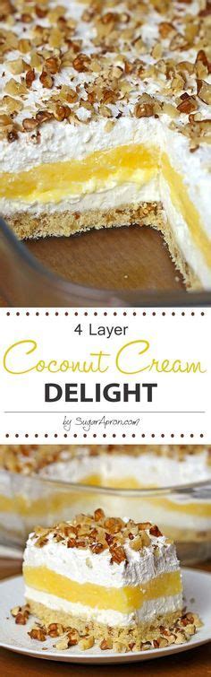 Coconut Cream Delight Its Just One Of Those Desserts That Stays With