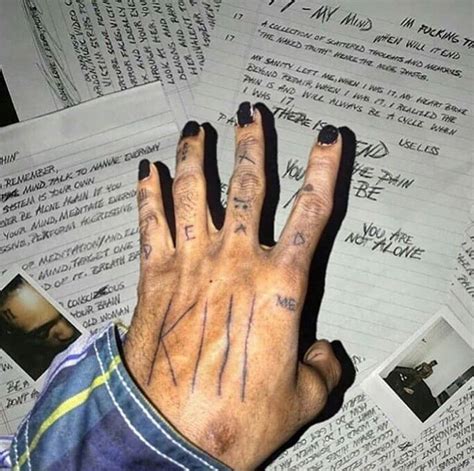 Trying To Find A Imagine Where Xs Hand Is Over These Papers From 17 Xxxtentacion