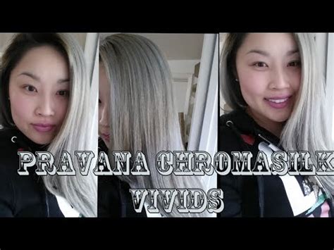 HOW TO: Blonde to Silver Hair Pravana Chromasilk Vivids ...