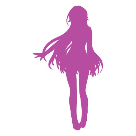 Anime Girl Silhouette Transparent Png And Svg Vector