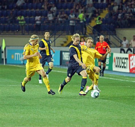 Ukraine Sweden National Teams Football Match Editorial Photography Image Of Euro Action