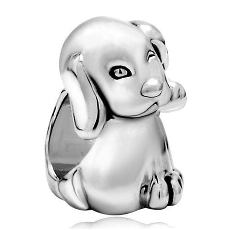 Pugster Jewelry Silver Plated Dog Bead Fit Pandora Charms