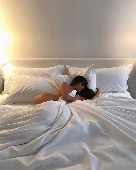 Lea Michele Photo Shoot Bed