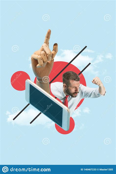 Angry Businessman Threaten With A Fist Stock Image - Image of hand ...
