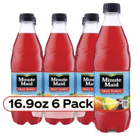 Minute Maid Fruit Punch Made With Real Fruit Juice 6 Ct 169 Fl Oz