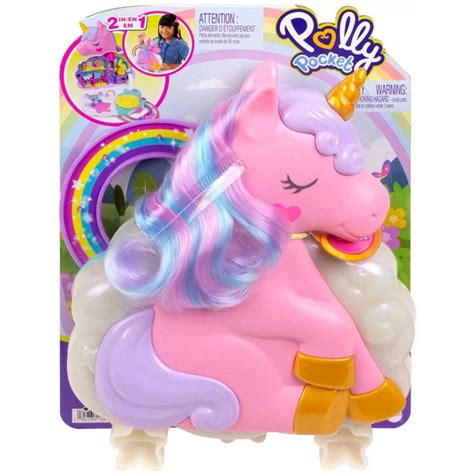 Polly Pocket Rainbow Unicorn Salon The Toy Store