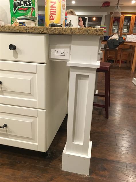 Make sure the size doesn't compromise your mobility or ability to fully open. Kitchen island columns - RYOBI Nation Projects