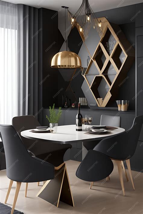 Premium AI Image | Unveiling Modern and Best Modular dining room
